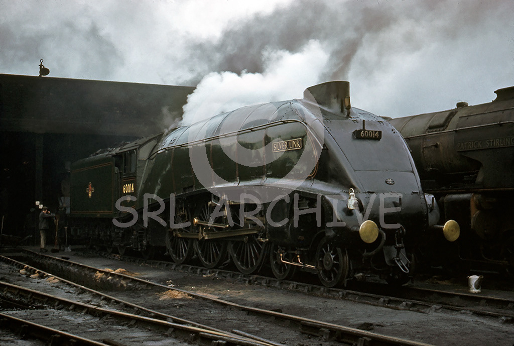 60014 'Silver Link' on shed at Top Shed in January 1960 SRL No 34 