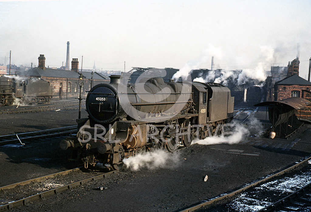 45253 on shed at Heaton Mersey 2nd March 1968 SRL No 284