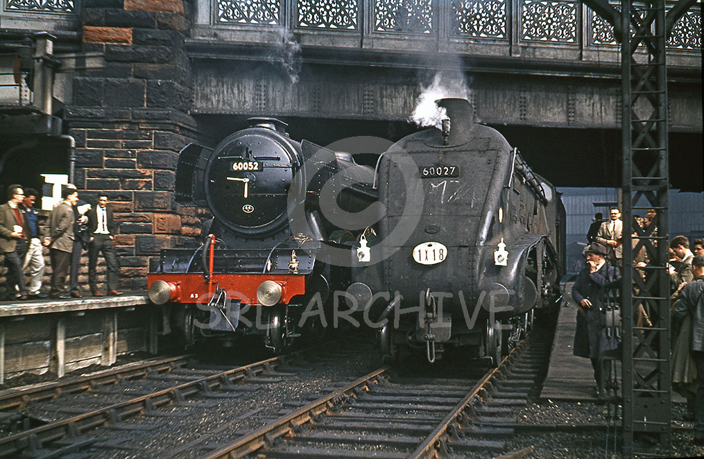 60027 'Merlin'  hastily commandeered to take over the SLPF rail tour after the failure of A3 60052 'Prince Palatine' seen here at Carlisle 5th June 1965 SRL No 873 