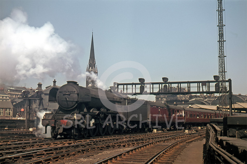 60061 'Pretty Polly' departs Newcastle Central station 1A83 Edinburgh-Kings Cross 1st June 1963 Geoff.F.Todd/SRL No 790 