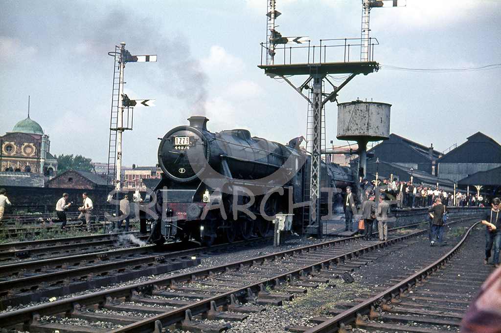 44874 + 45017 SLS Midland Area Farewell to Steam rail tour 4th August 1968 at Blackburn SRL No 249