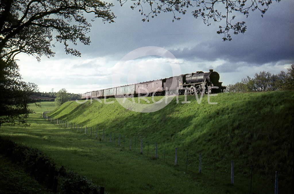 44704 at Stanley Junction on the 4.00pm parcels from Aberdeen 18th May 1965 Alan Chandler MBE/SRL No 538