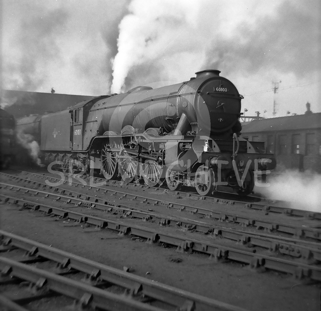 60103 'Flying Scotsman' at Top Shed 21st February 1960 Jeffrey Coney/SRL No 451 