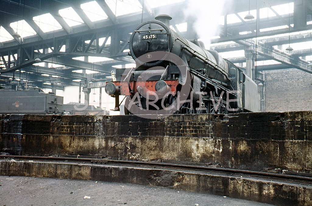 45675 Hardy taken lower down in the pit at York Roundhouse 18th March 1967 Joseph Masters SRL No 502