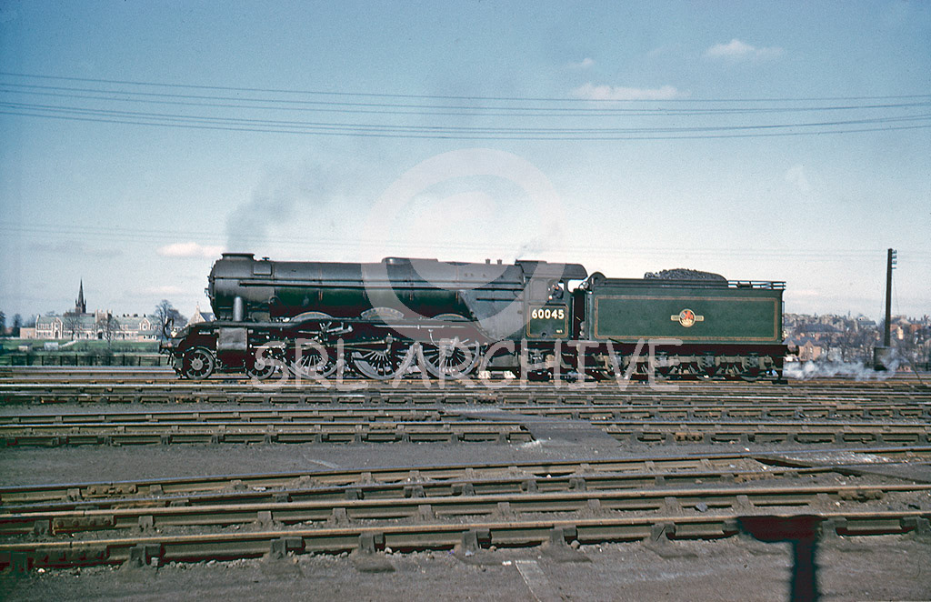 60045 'Lemberg' in the yard at York North 24th April 1962 original GN tender, double chimney no smoke deflectors SRL No 533 