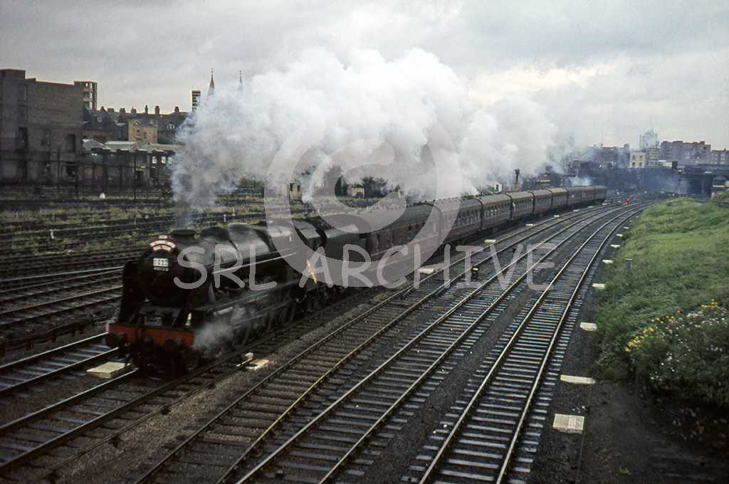 46155 'The Lancer' at Kentish Town with the LCGB Pennine ltd rail tour 19th September 1964 SRL No 367 