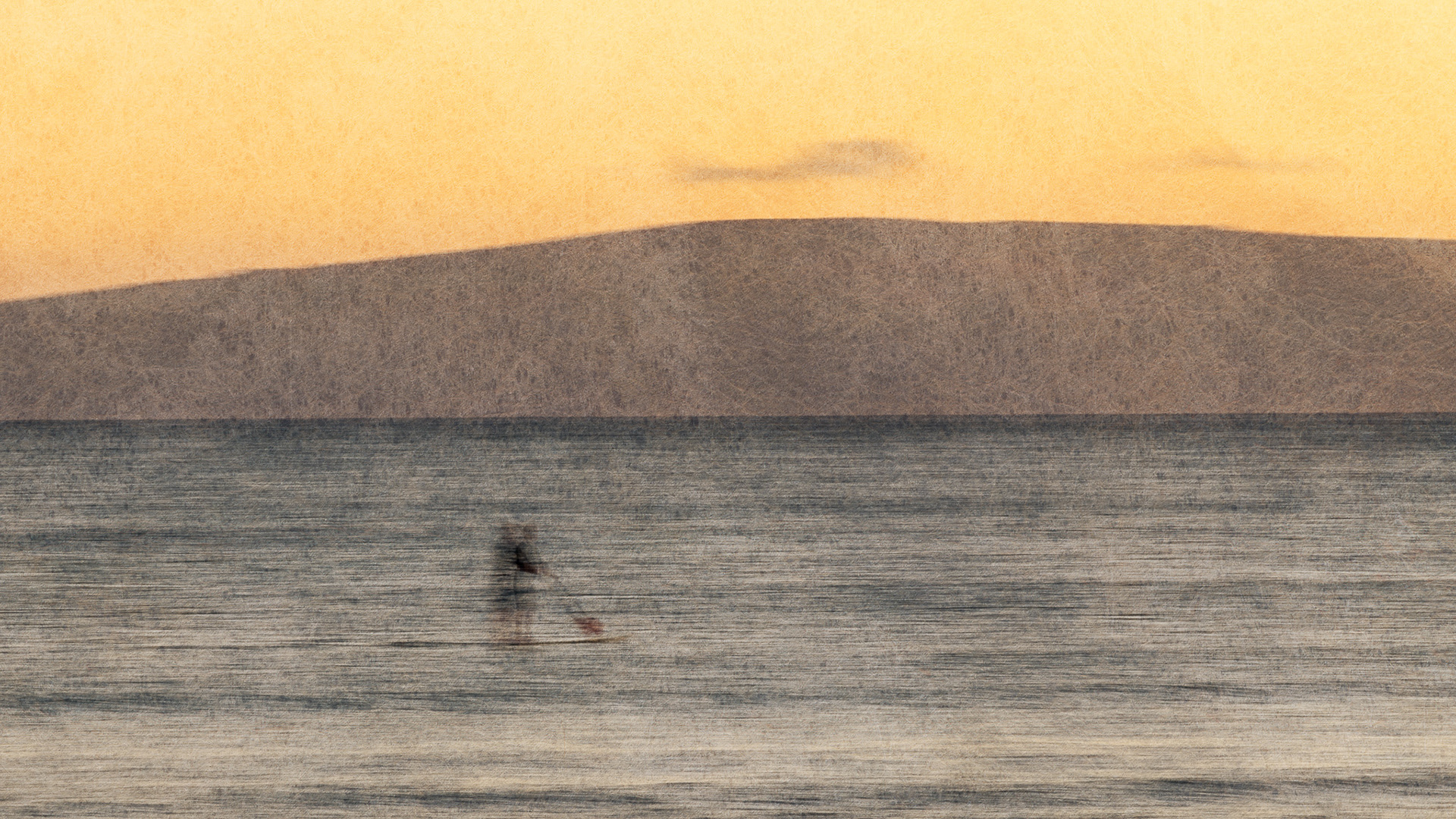 Paddleboarder, Kalana Beach Park, Kihei, Maui.