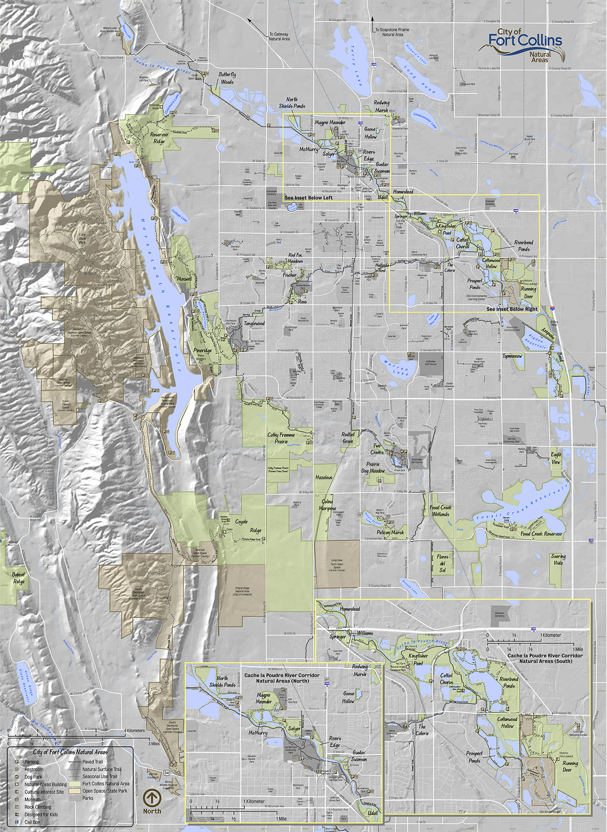 Fort Collins Natural Area Map by David Fanning Photography