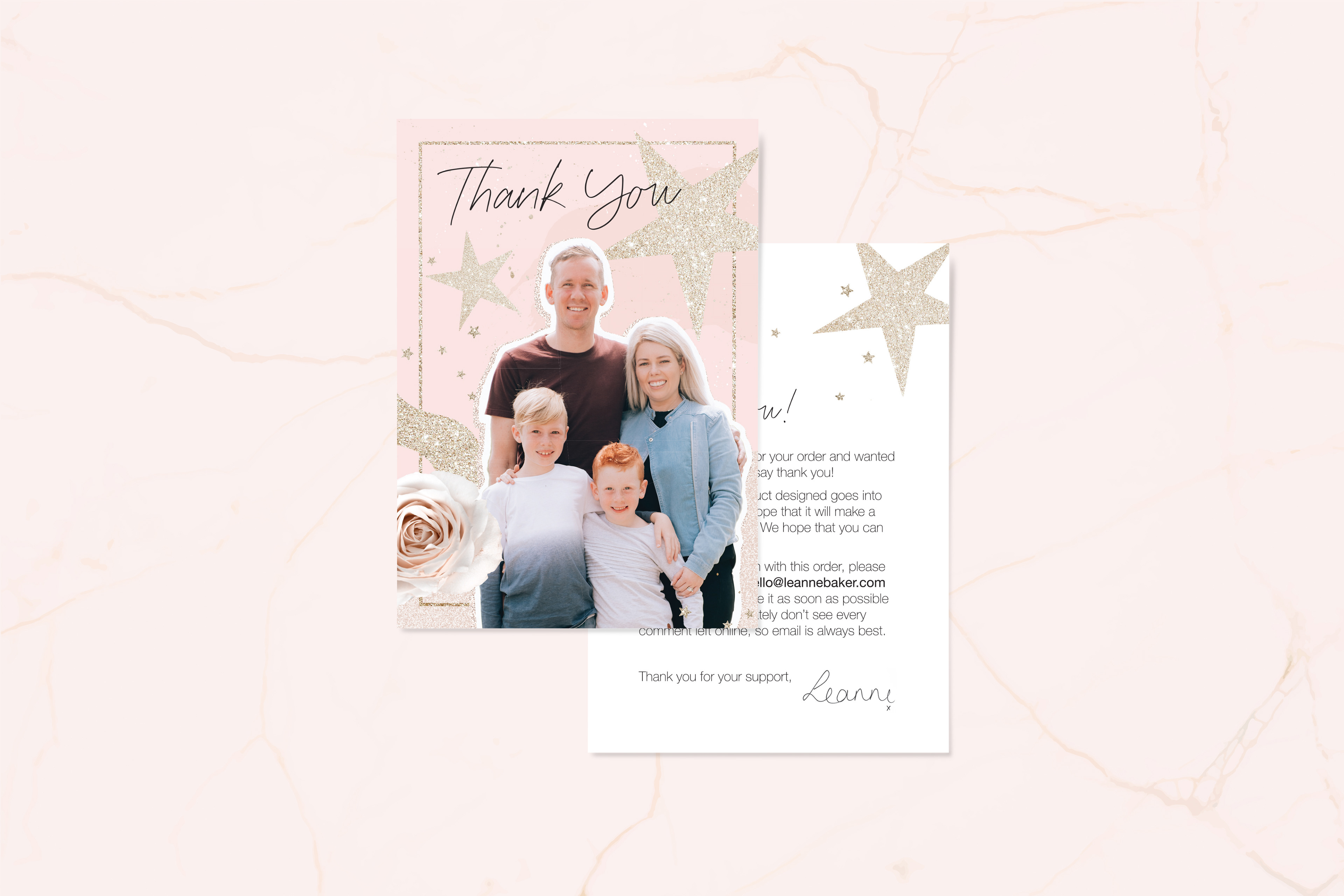 Leanne Baker Thank You Card