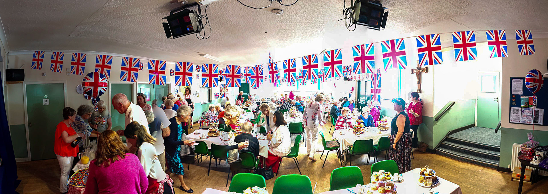 Sabden Jubilee Tea Party panorama