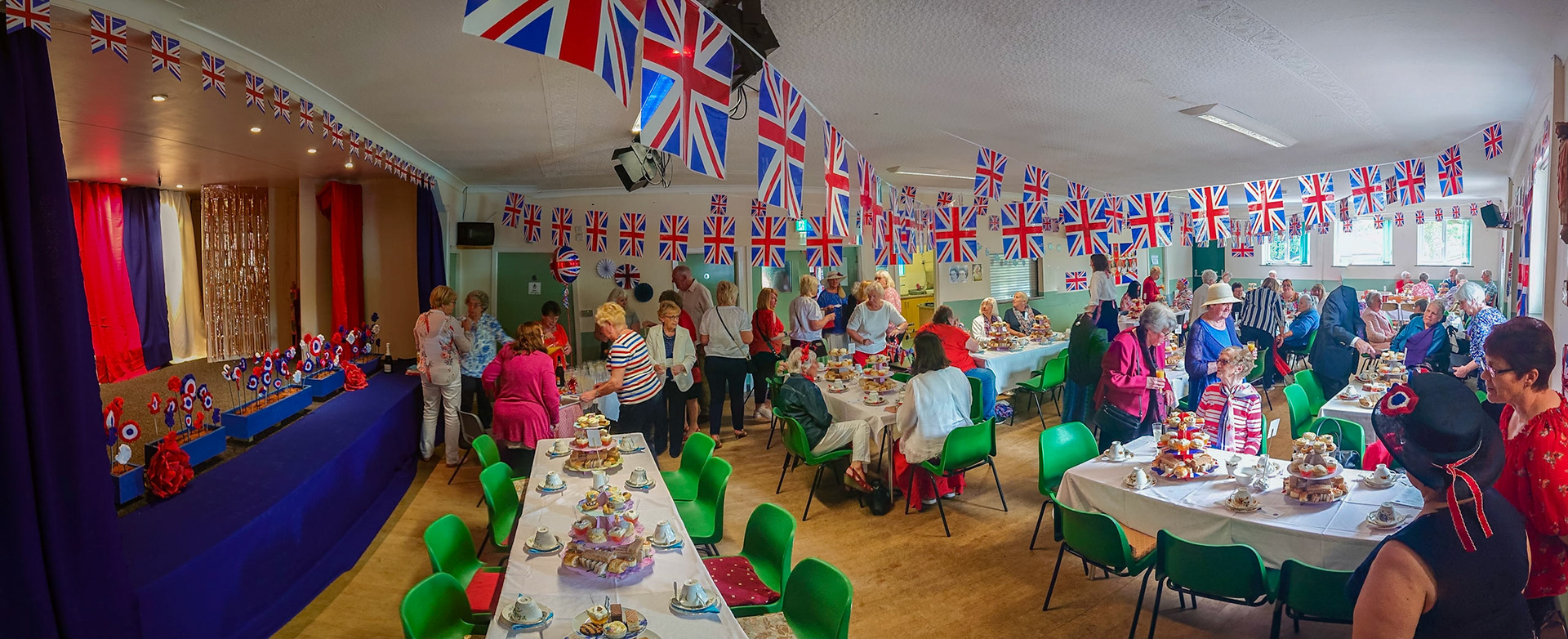 Sabden Jubilee Tea Party panorama