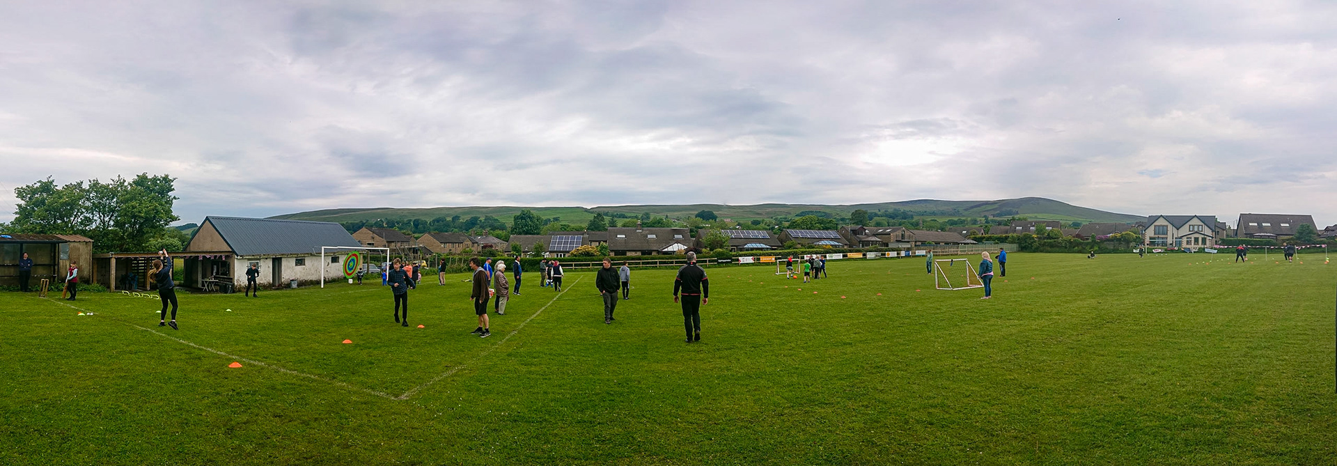 Sabden Jubilee sports day panorama