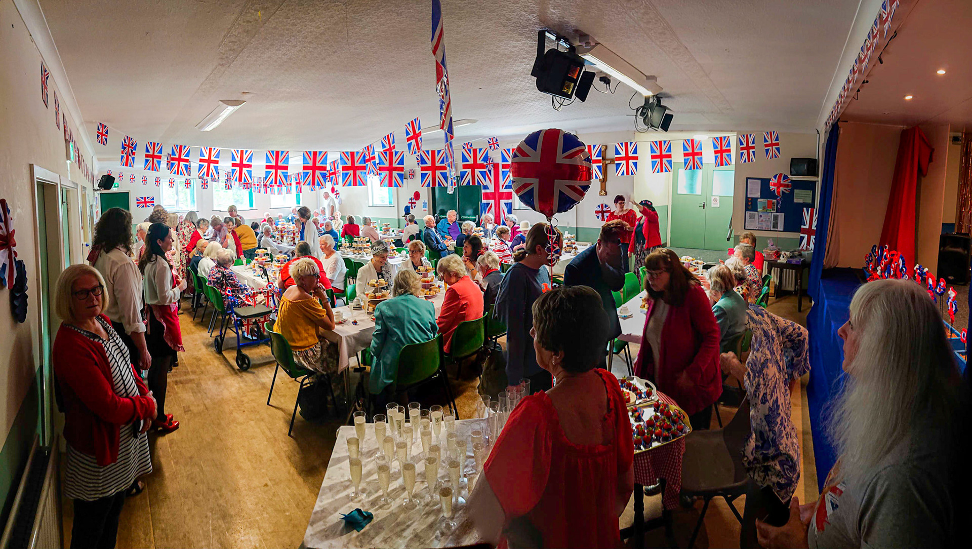 Sabden Jubilee Tea Party panorama