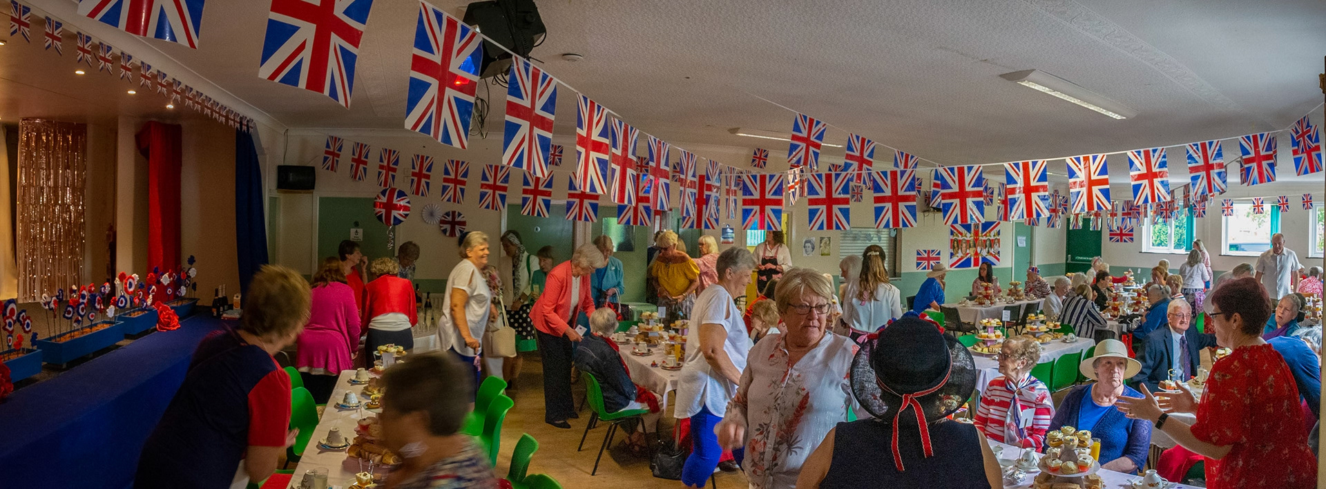 Sabden Jubilee Tea Party panorama
