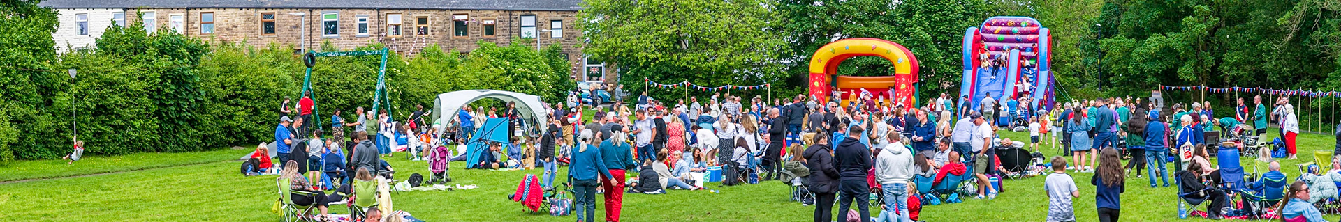 Sabden Jubilee picnic panorama