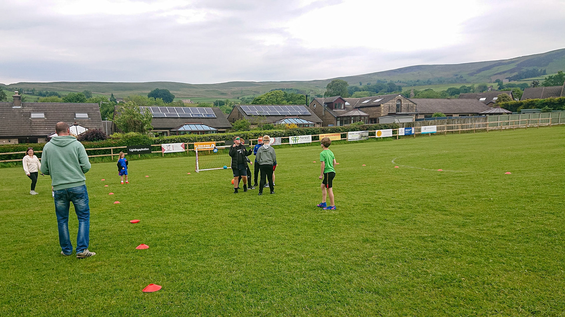 Sabden Jubilee sports day blind football