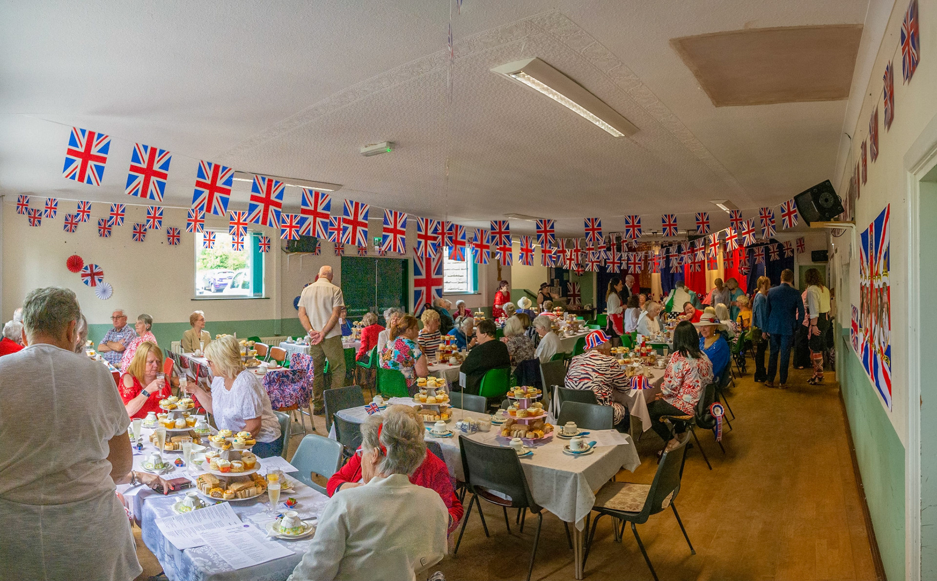 Sabden Jubilee Tea Party panorama
