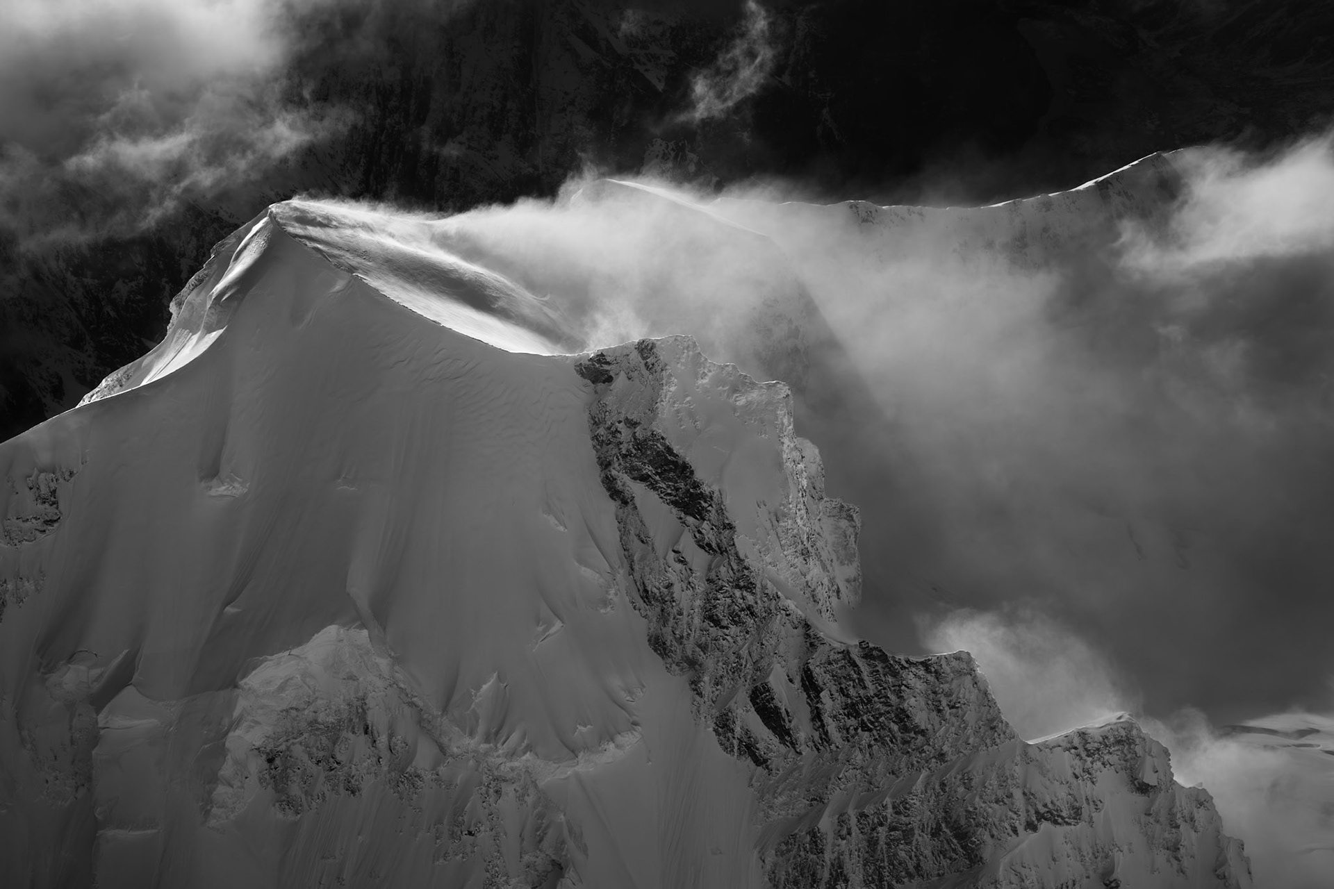 Blowing Snow Off the Peaks