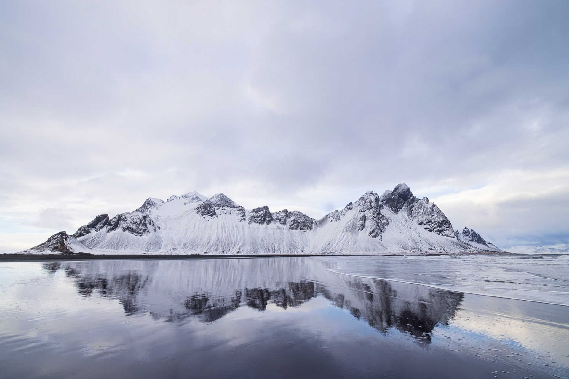 Vestrahorn Beach Reflection