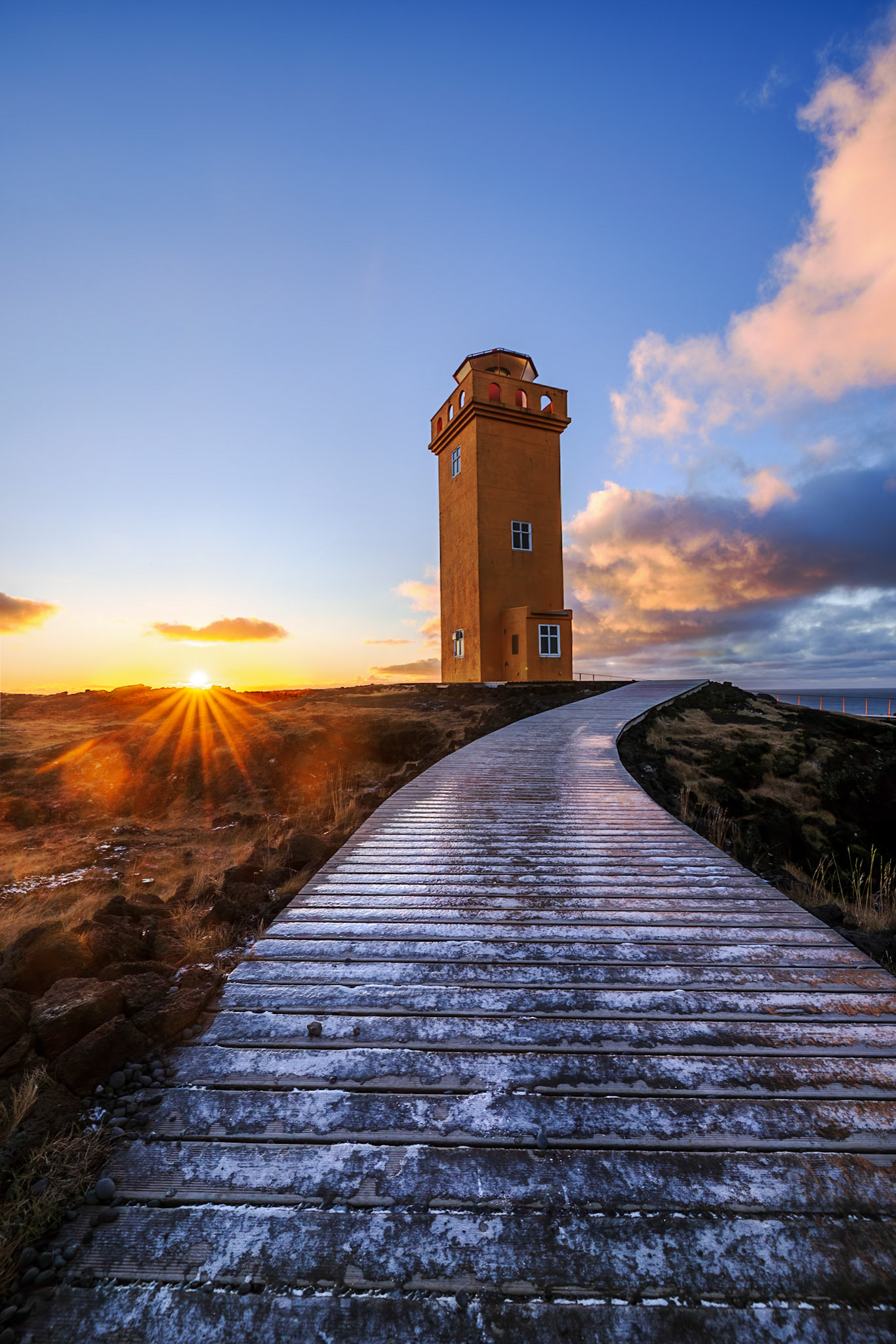 Svortuloft Lighthouse Sunset