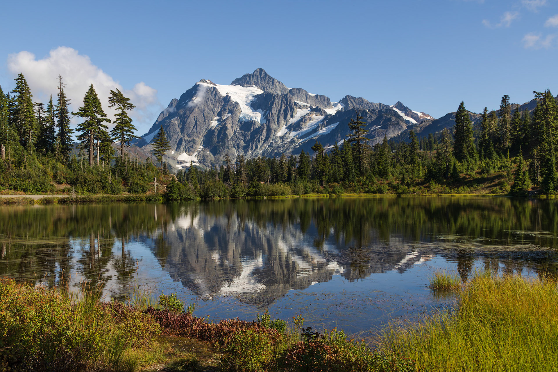Mount Shuksan Reflected in Picture Lake