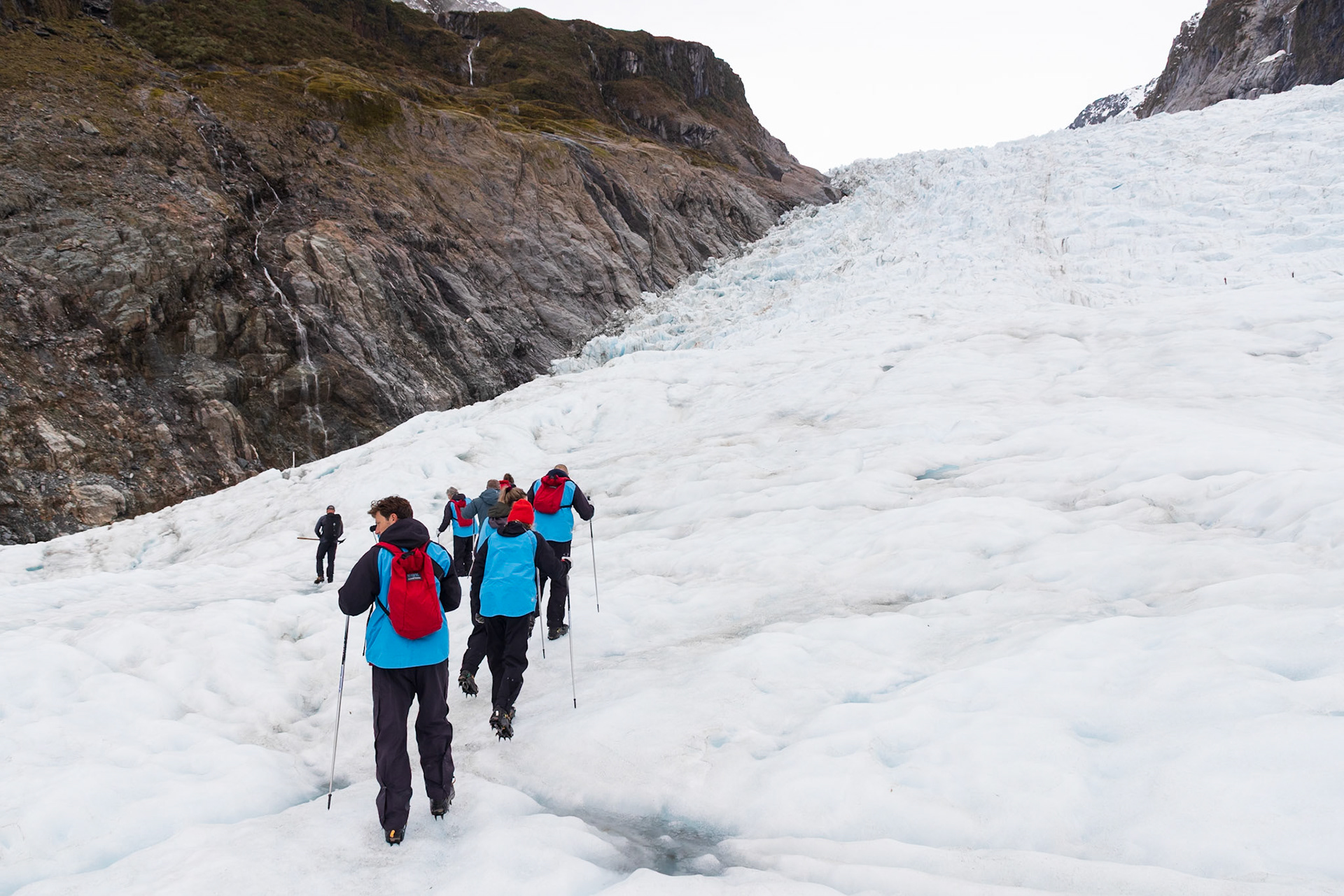 Hiking Up Fox Glacier