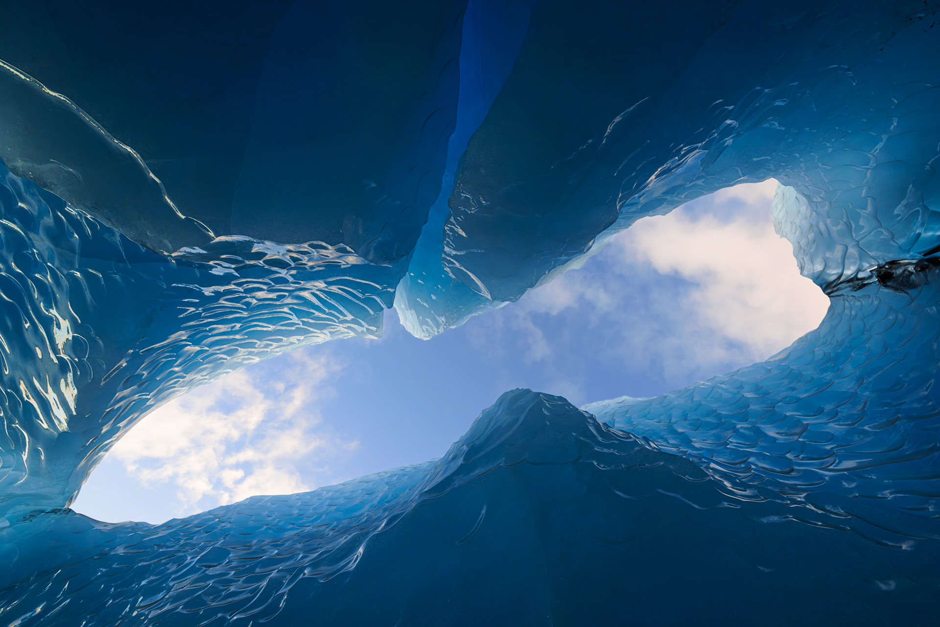 Looking Up Out of an Iceberg