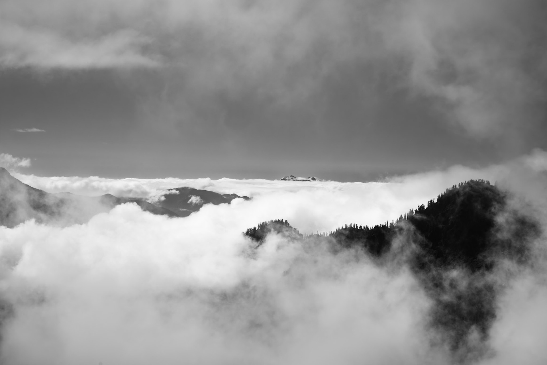 Mountains from Chain Lakes Trail