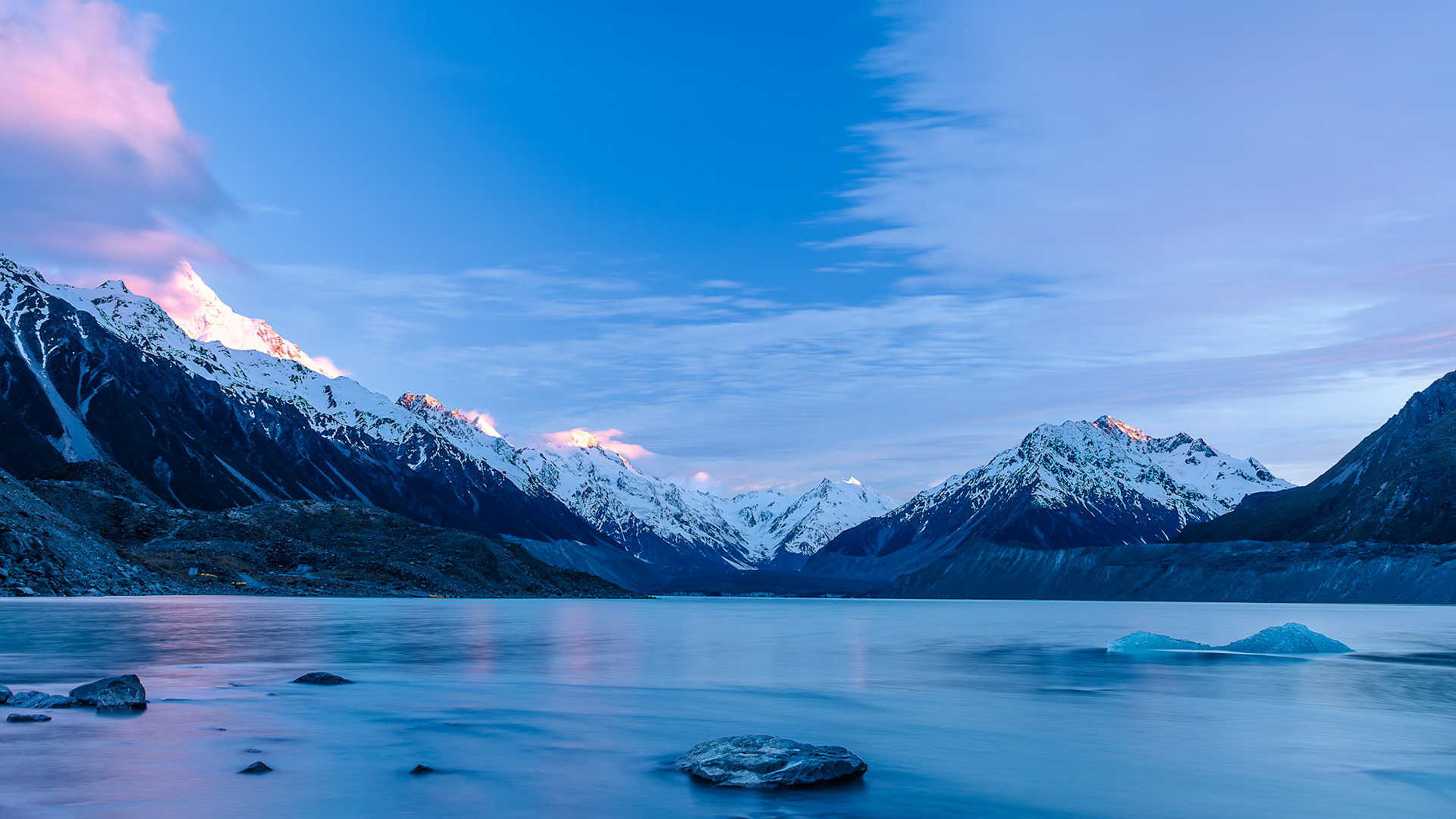 Tasman Lake Sunrise