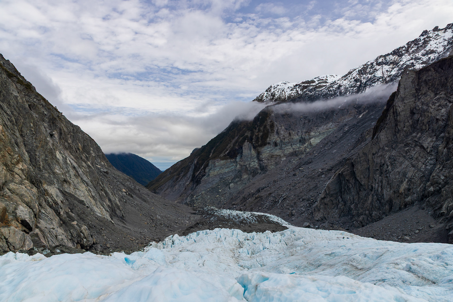 View Down the Glacier
