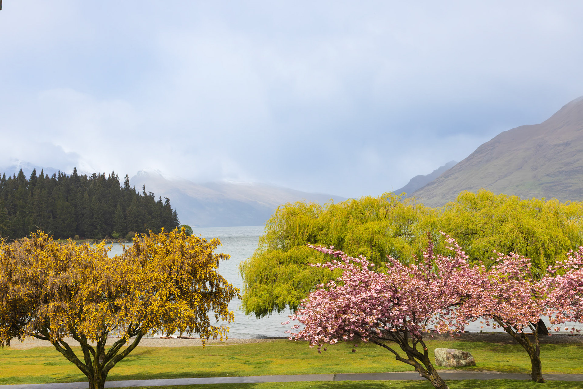 View of Lake Wakatipu from our hotel