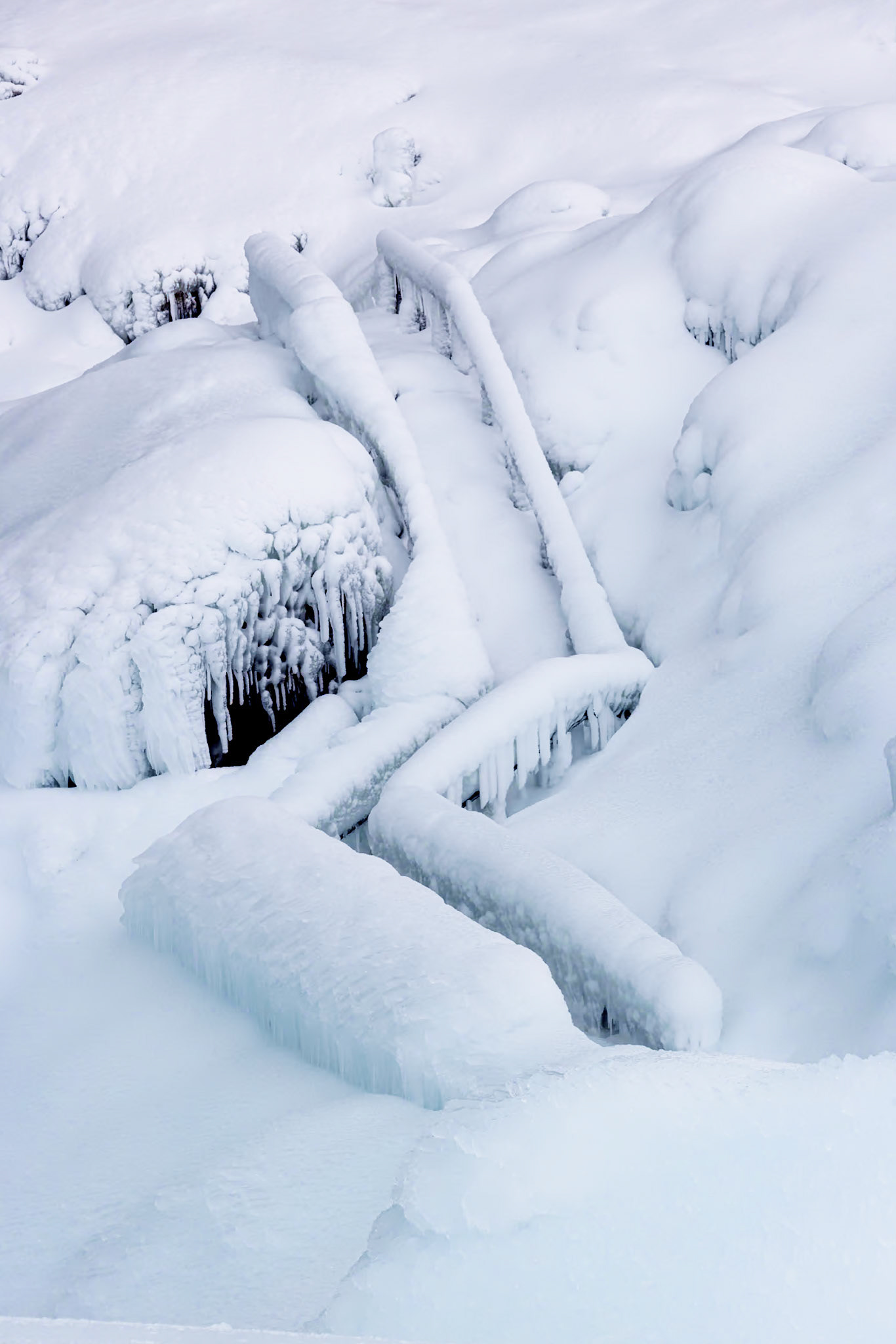 Frozen Stairway to Seljalandsfoss