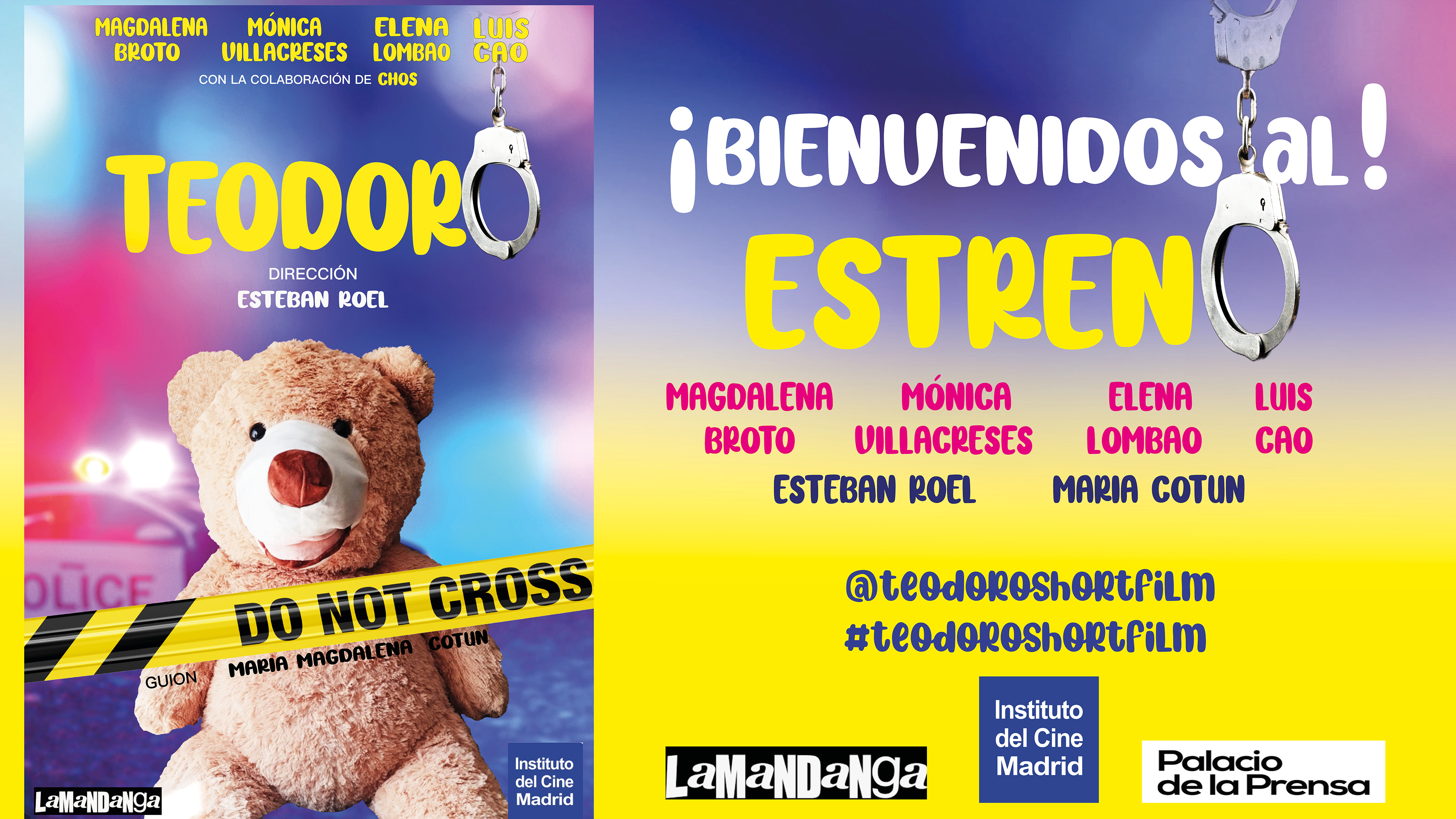 Diseño portada Proyección Estreno