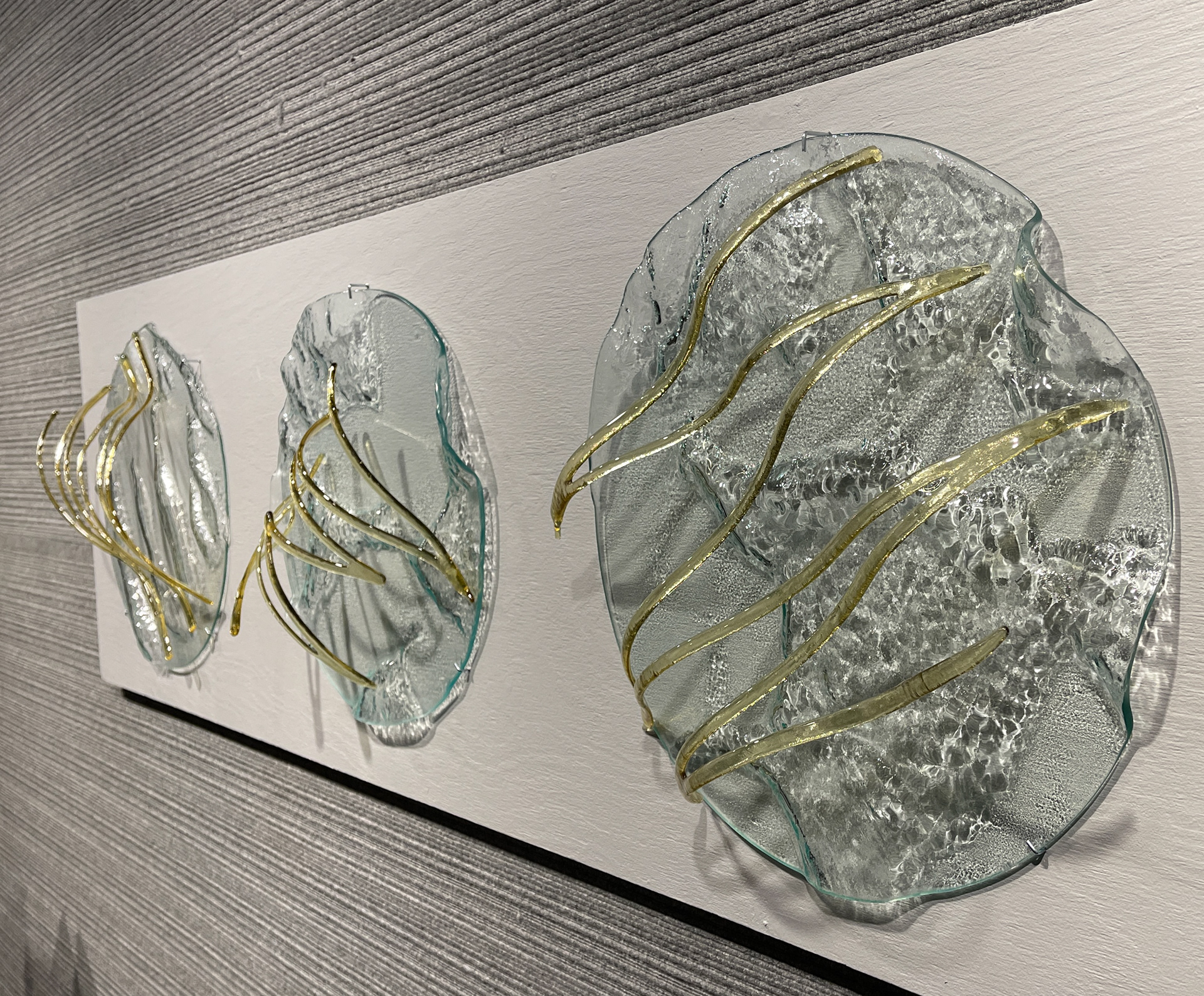 Currents - Lisa Schnellinger - 62" x 24" x 6" (total displayed) - $250