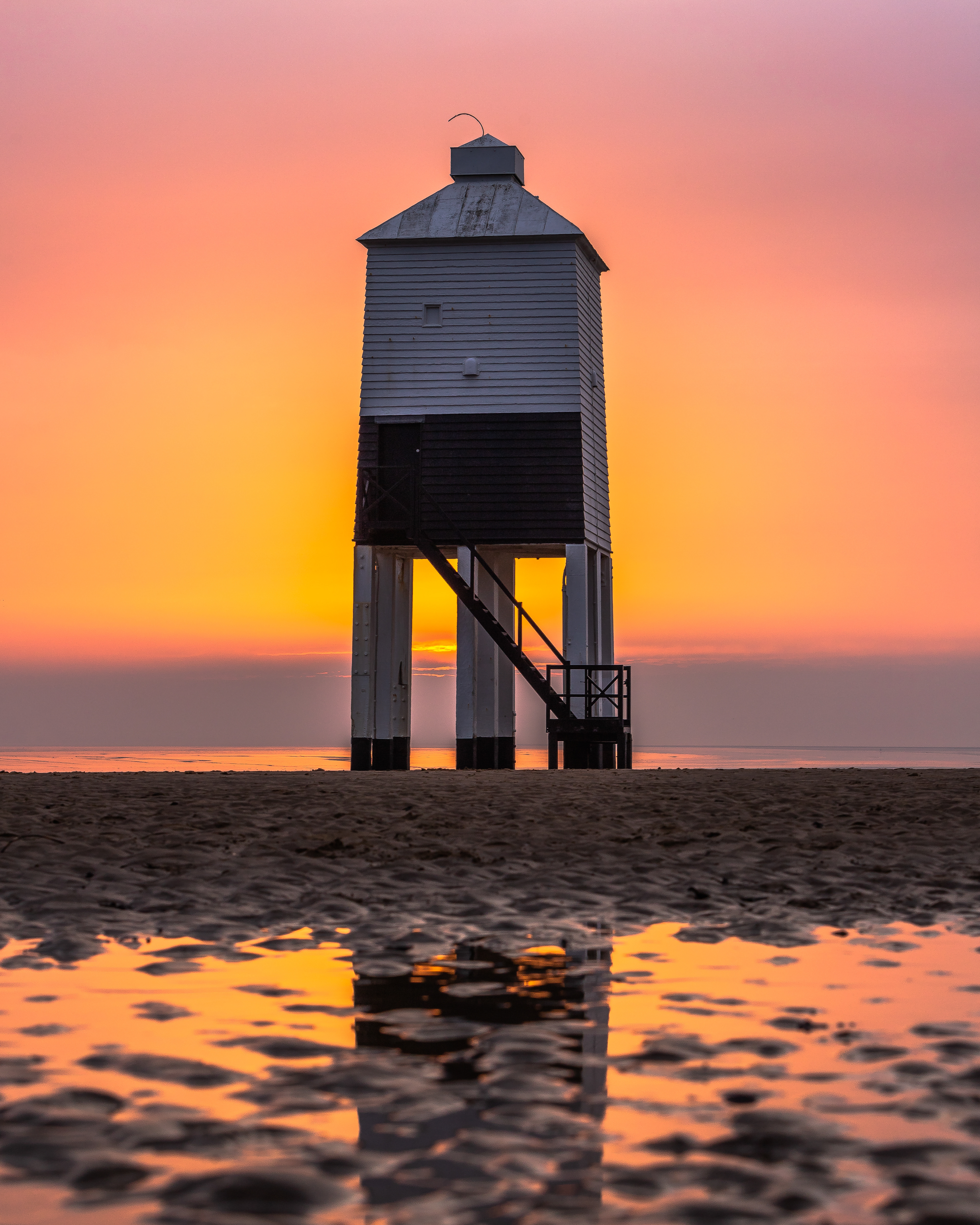 burnham-on-sea sunset