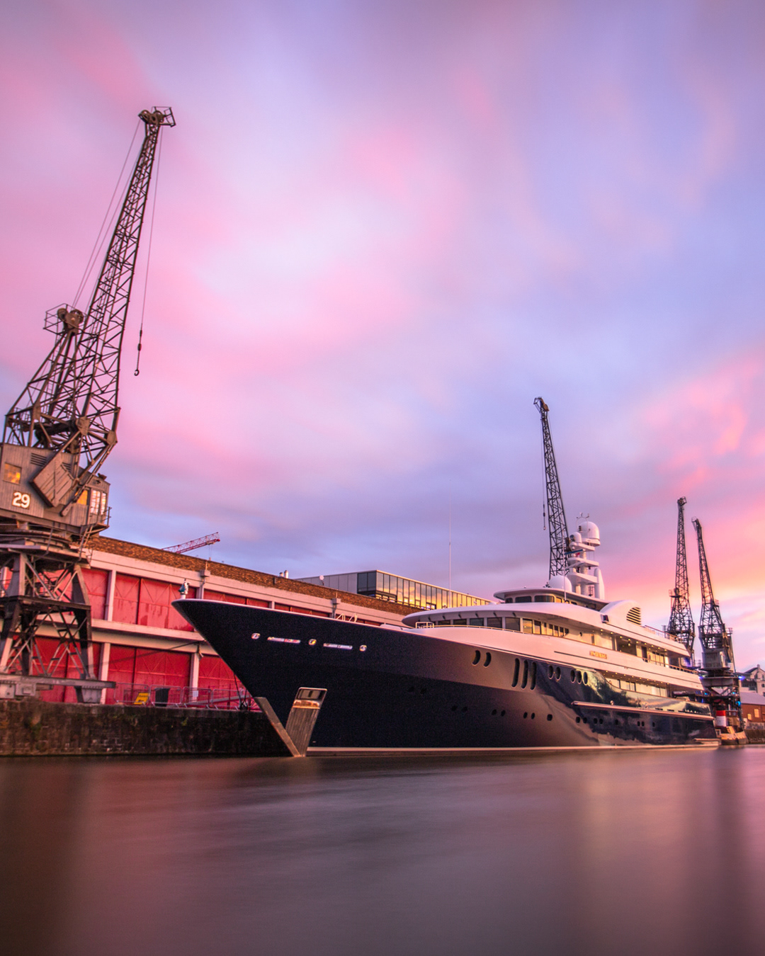 Bristol harbour sunset