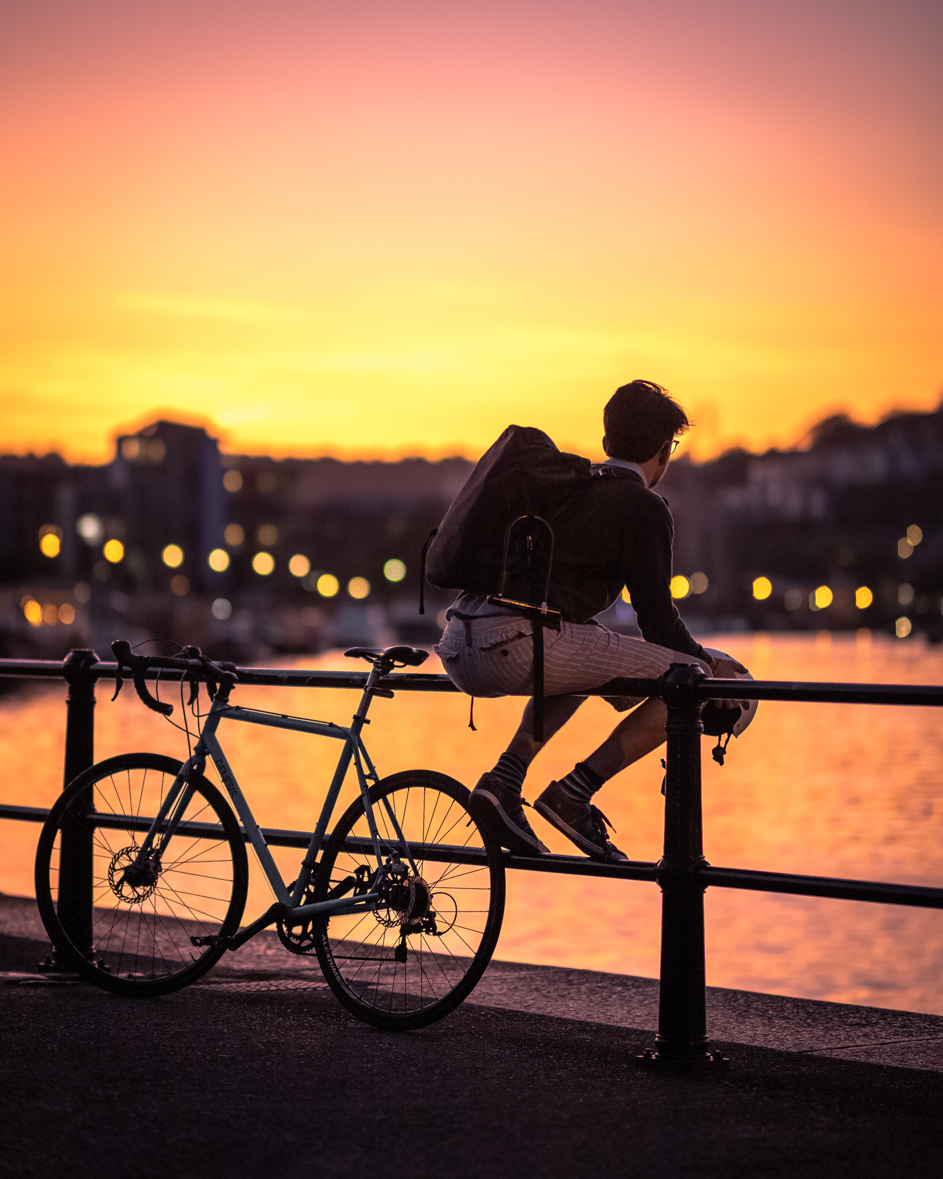 Bristol harbour sunset