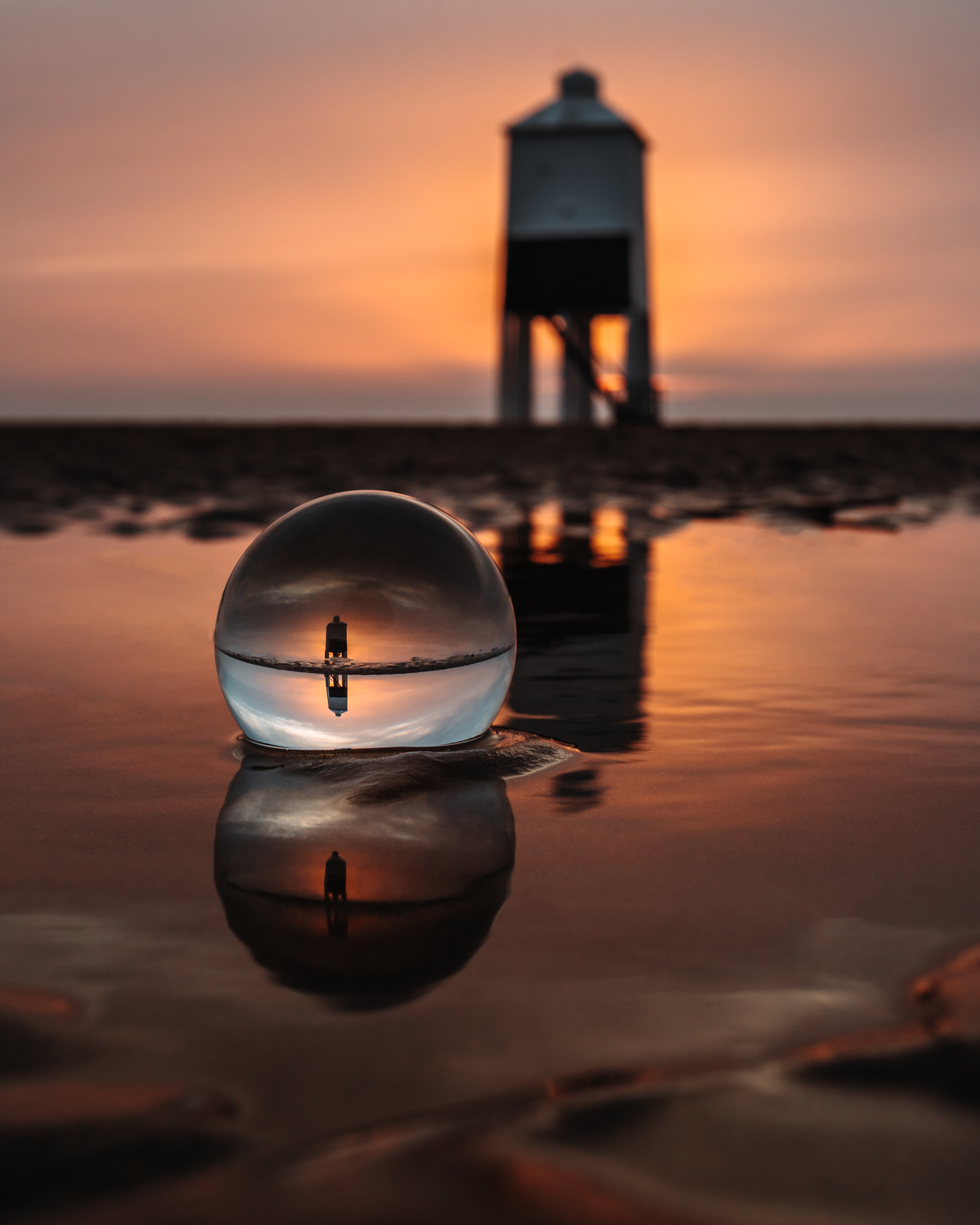 burnham-on-sea sunset