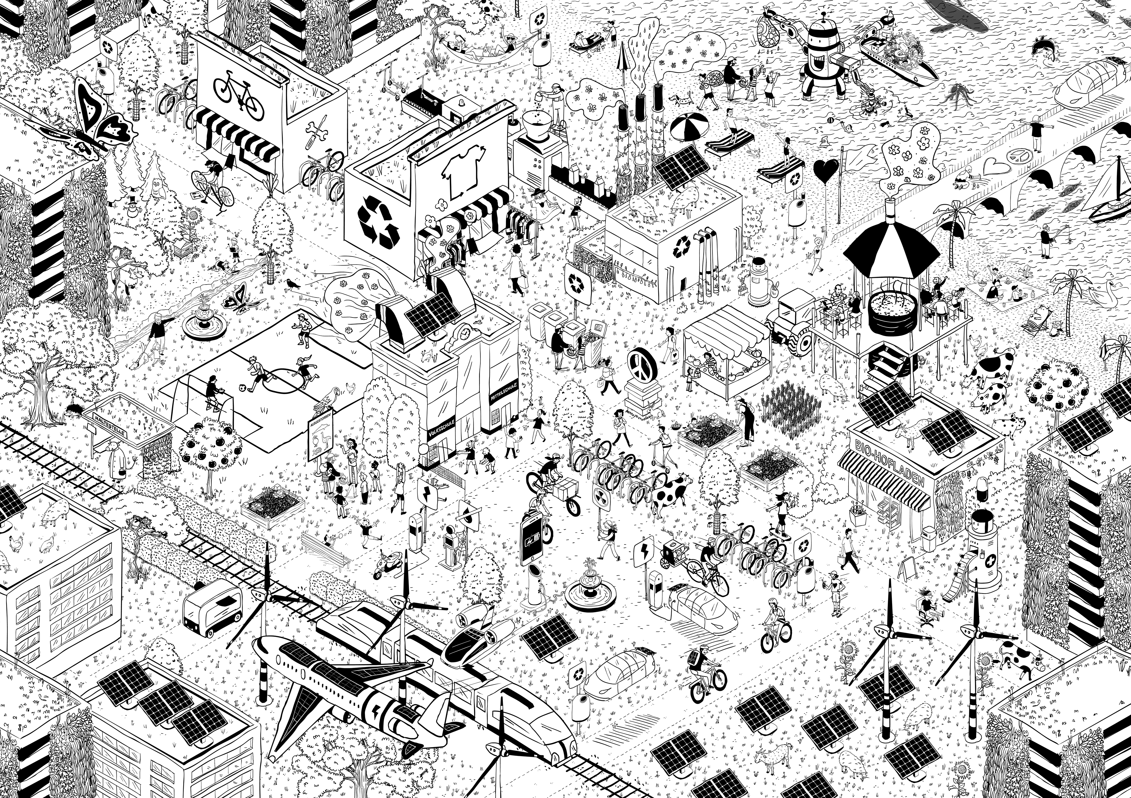 wimmelbild kinderbüro