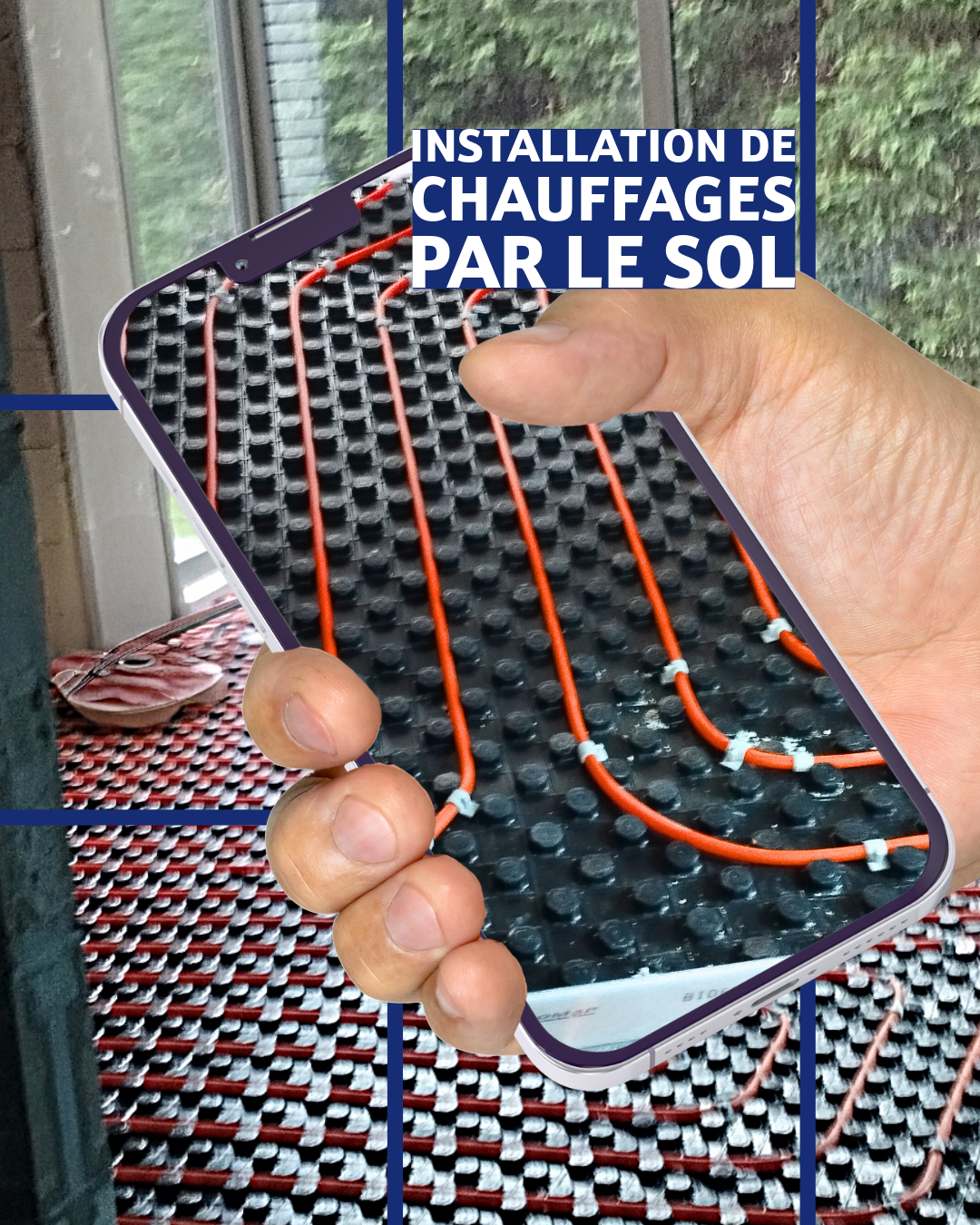 Installation de chauffages par le sol