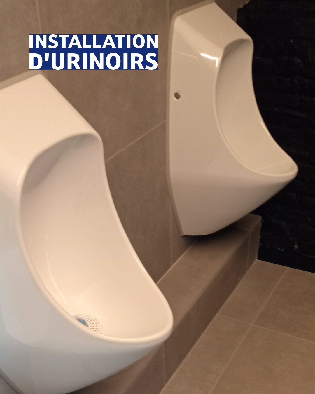 Installation d'urinoirs