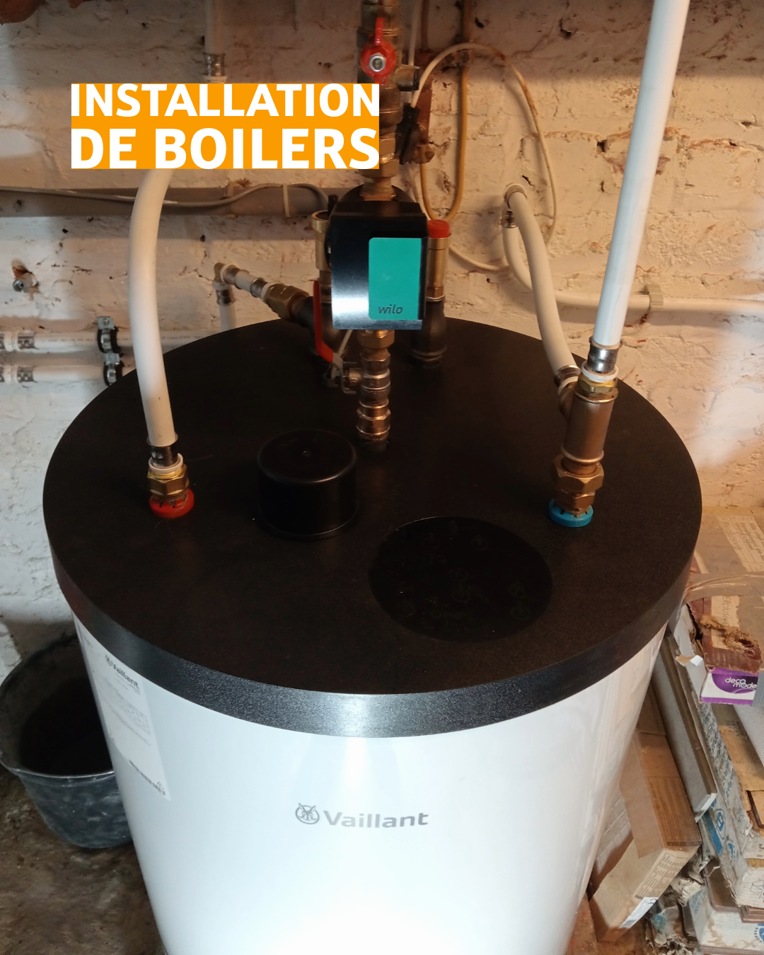Installation de boilers