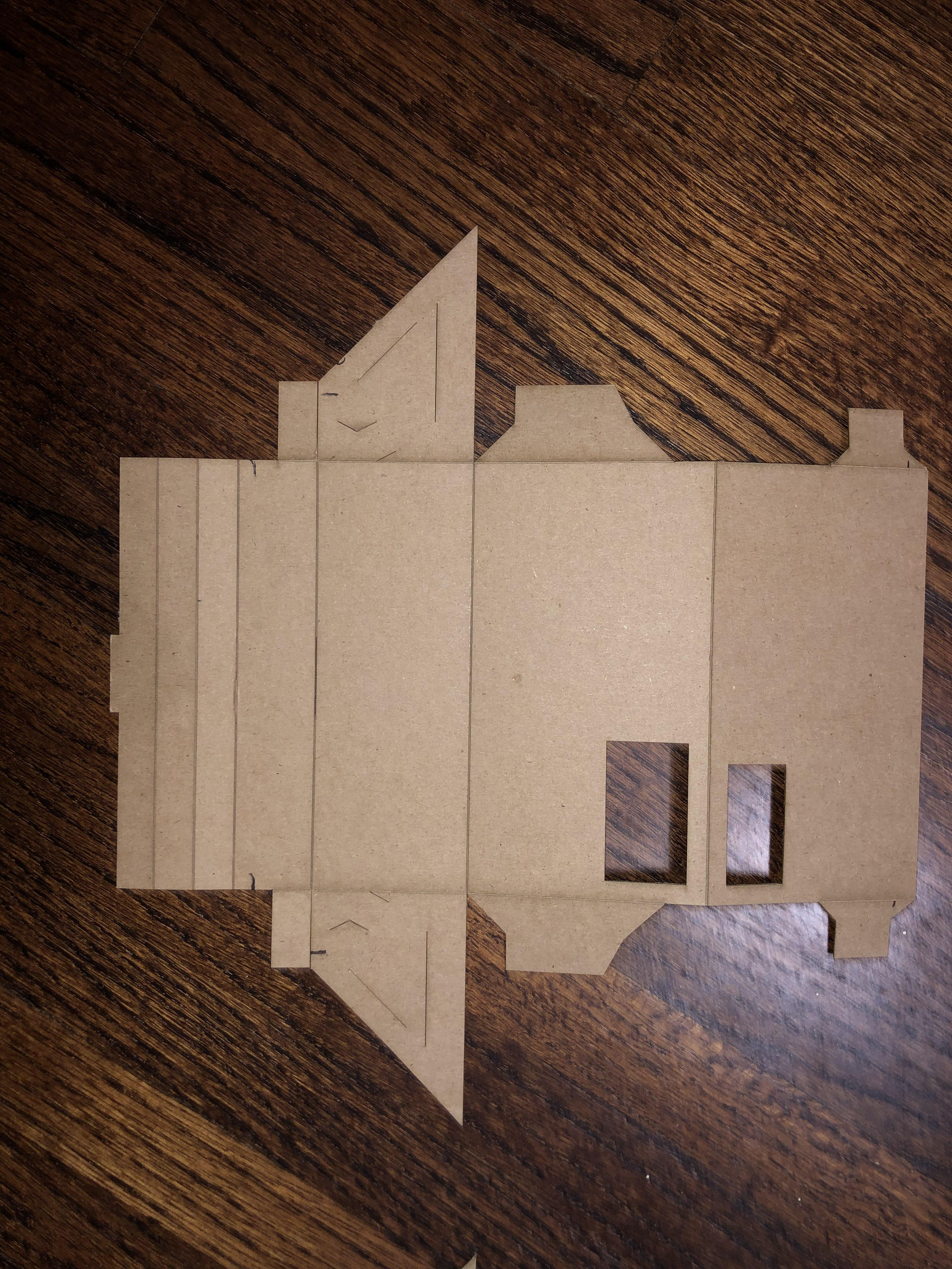 Original design - impossible to close front face without damaging the prototype