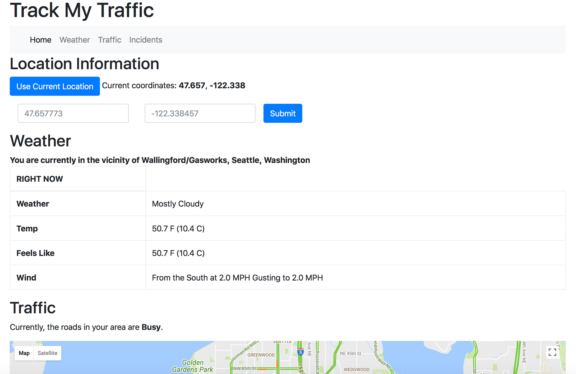 Landing page