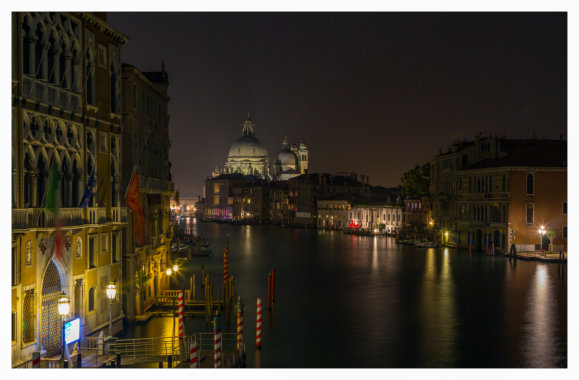 The Grand canal at night, Venice