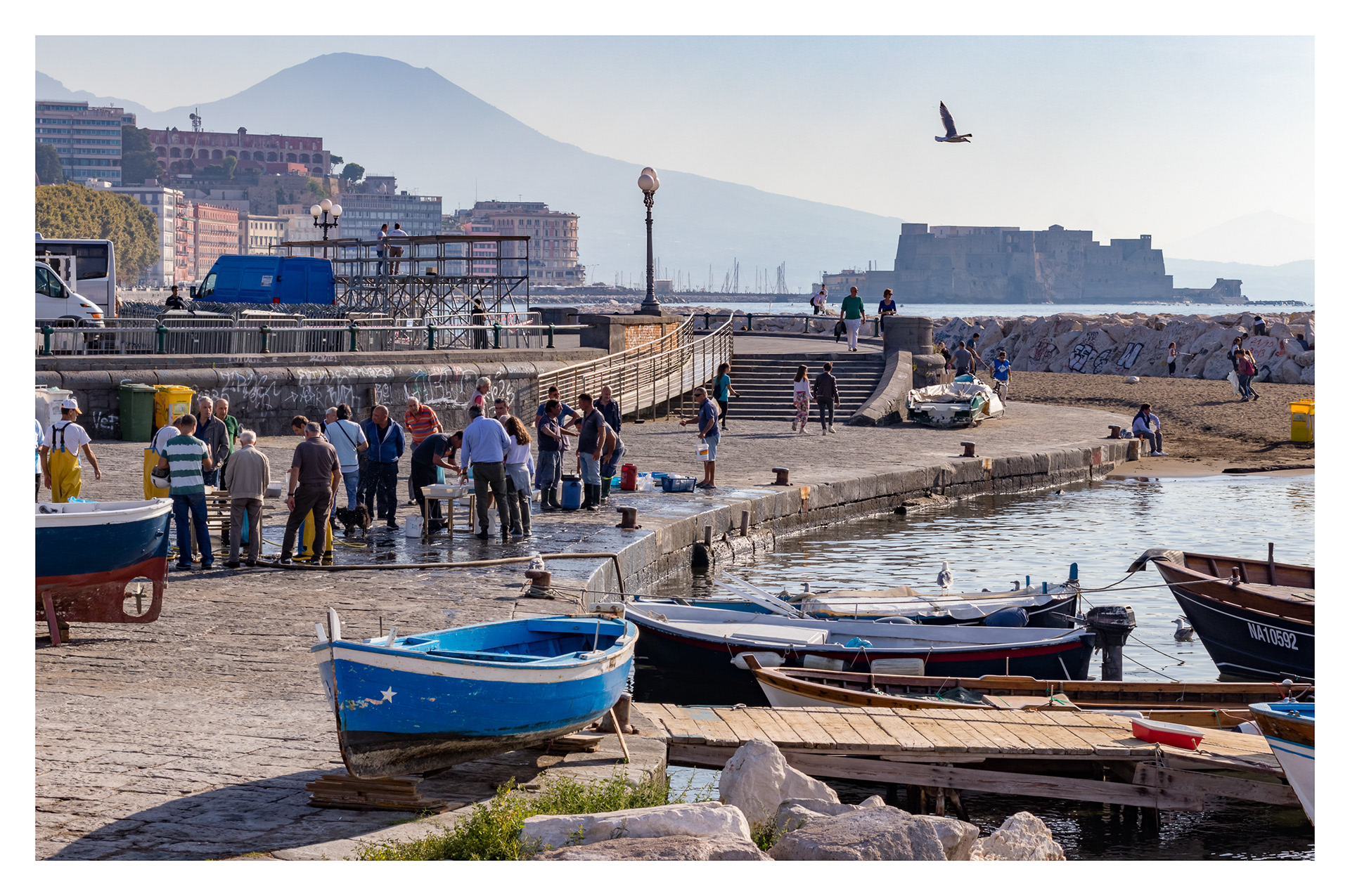 Saturday morning fish market, Napoli