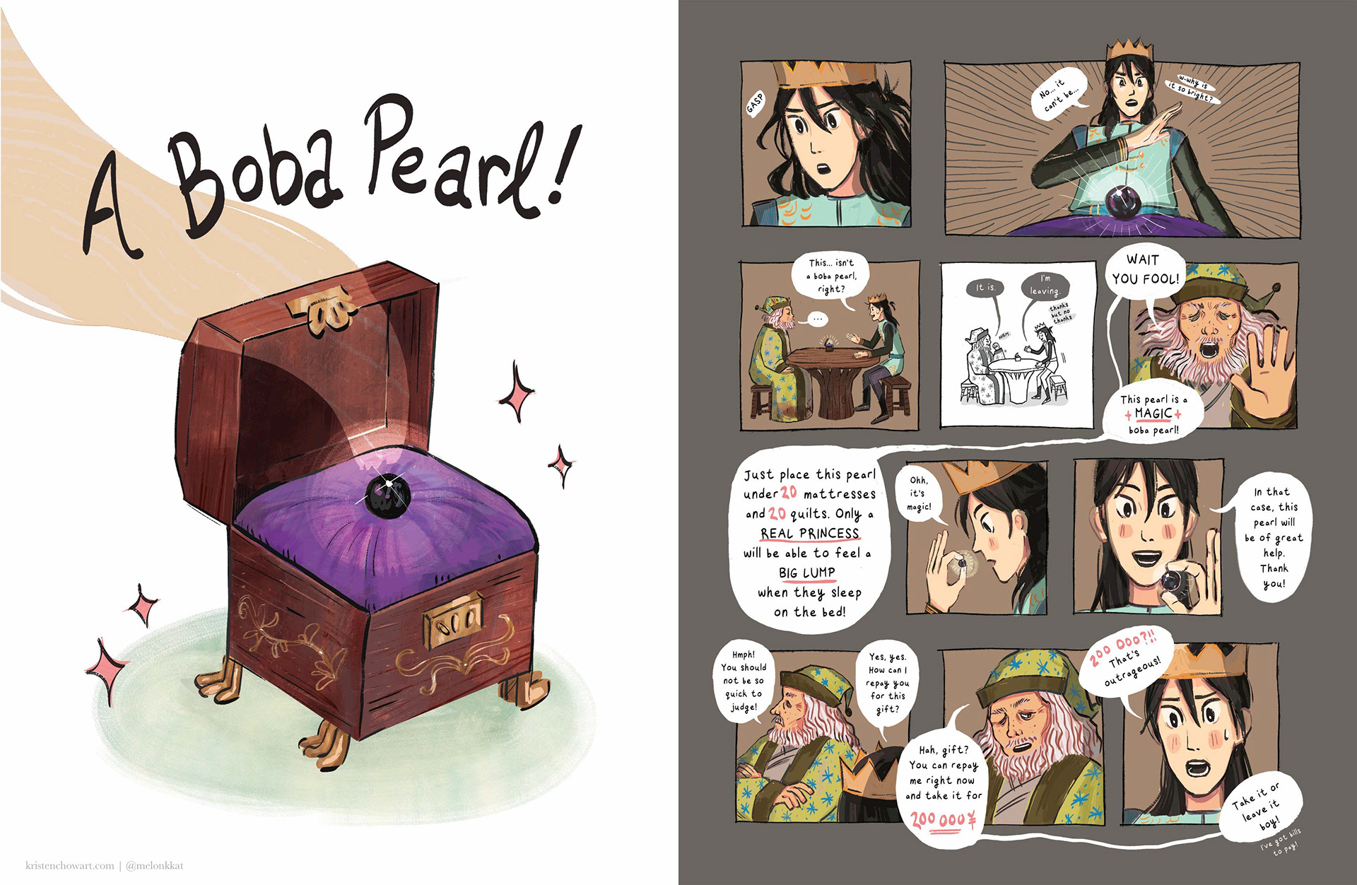 The Prince, The Princess, & The Pearl Page 12-13