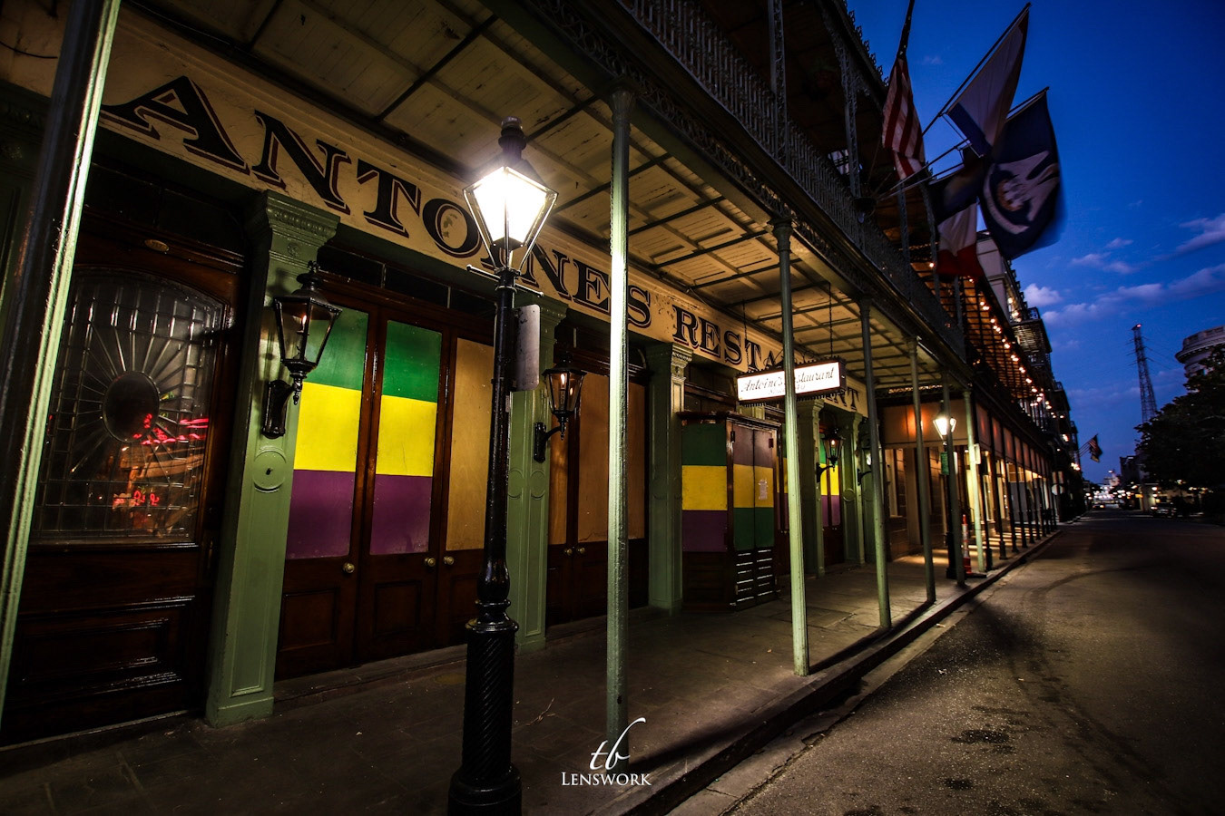 Antoine’s, a French Quarter staple since 1840 sits closed and quiet for now and the near future.