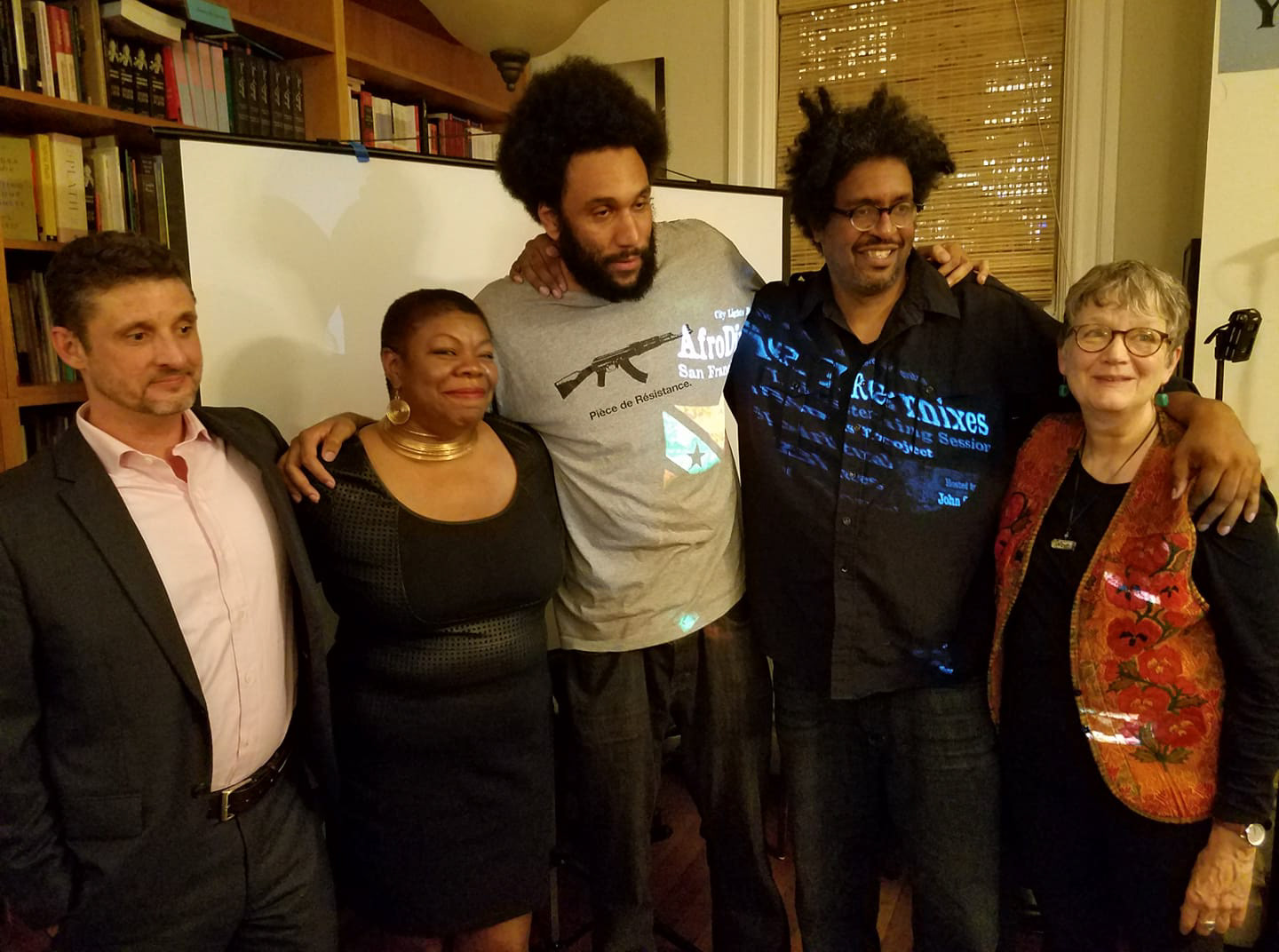 Drew Dellinger, Sylvia Blalock, Tongo Eisen-Martin, John Sims and Terry Blackhawk