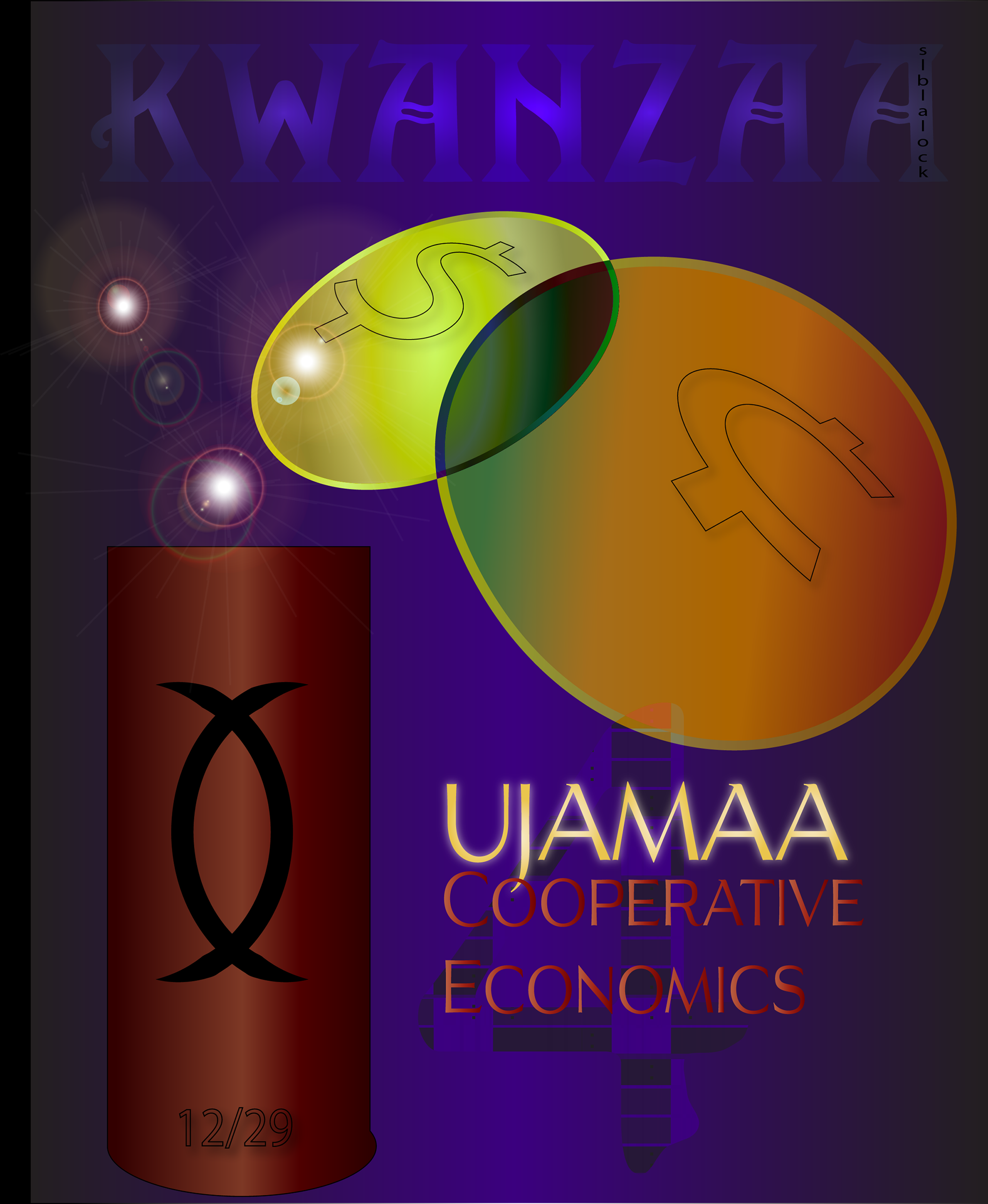 DECEMBER 29TH UJAMAA- COOPERATIVE ECONOMICS-RED CANDLE** oo-JAH-mah  To build and maintain our own stores, shops, and other businesses and to profit from them together.